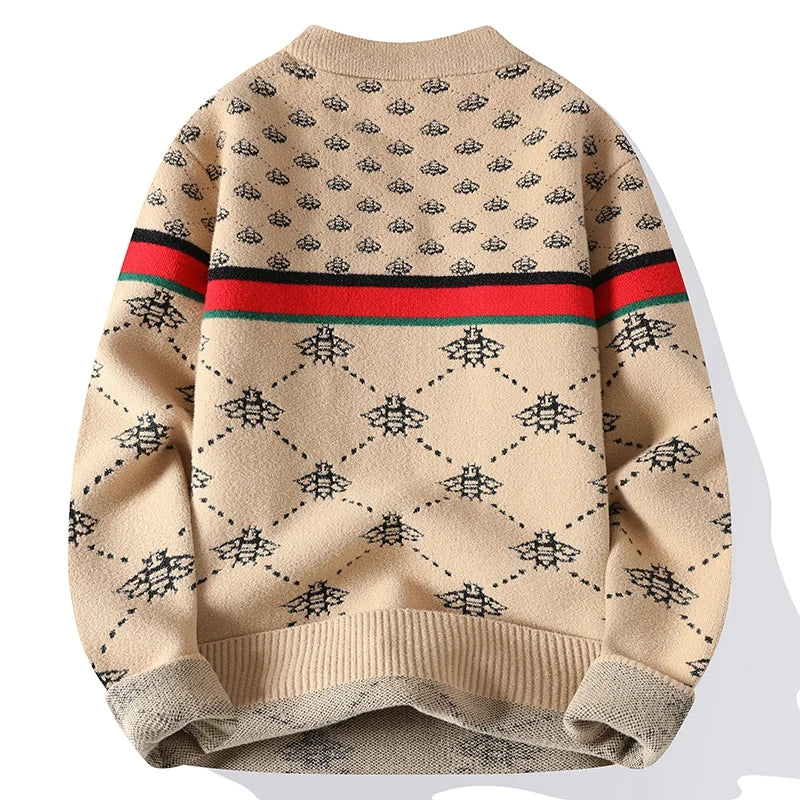 High End Luxury Cashmere Sweater Men Soft Warm Mens Christmas Jumper