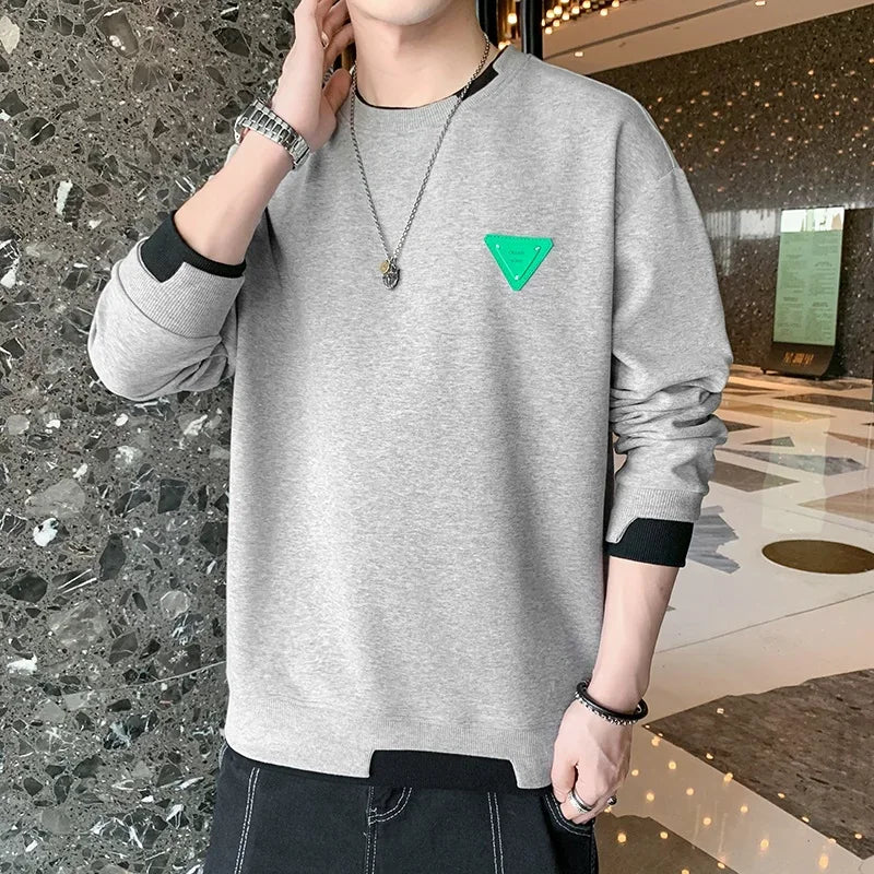 Autumn/Winter Casual Men's Sweater Long Sleeve  Crew Neck Sweatshirt