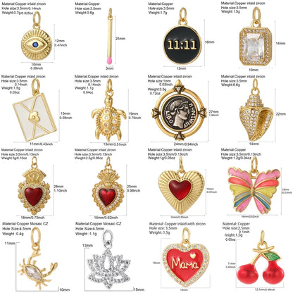 Cute Butterfly Cherry Necklace for Women Golden Evil Blue Eye Collars Diy Pendant Stainless Steel Chain High Quality