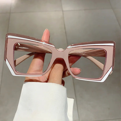 Anti Blue Light Optical Irregular Square Glasse  Multicolour Eyewear Frame