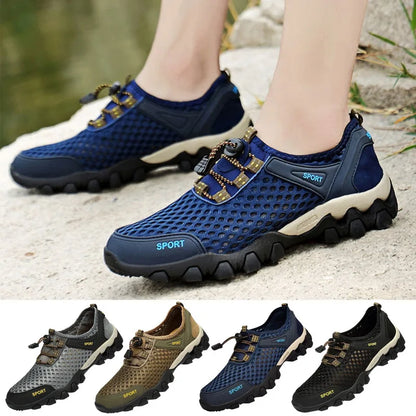 Mens Outdoor Non-Slip Hiking Shoes Summer Casual Shoe for Men Fashion