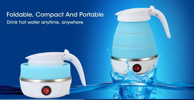 Mini  Portable Teapot Water Heater Outdoor Travel Home Tea Pot Water Kettle 0.6L 600W