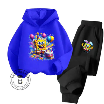 2024 Long Sleeve Streetwear for Kids Age 3-14 Spring Autumn Casual Designs Bright Colors Hoodie Tracksuit