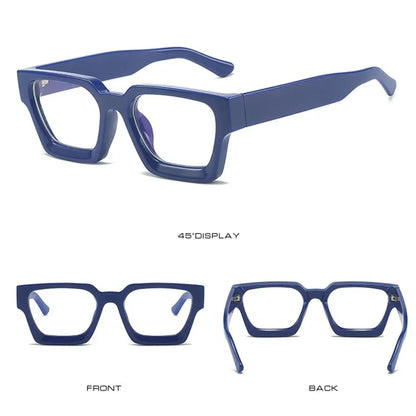 Square Glasses Unisex  Small Square Computer Glasses Men Women Retro Ins Popular Eyewear