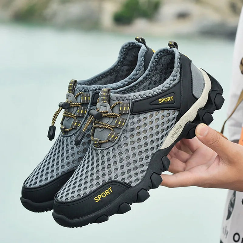 Mens Outdoor Non-Slip Hiking Shoes Summer Casual Shoe for Men Fashion