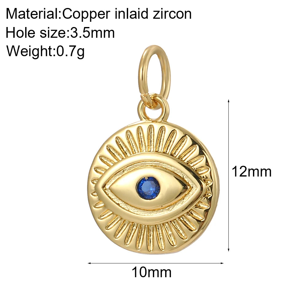 Cute Butterfly Cherry Necklace for Women Golden Evil Blue Eye Collars Diy Pendant Stainless Steel Chain High Quality