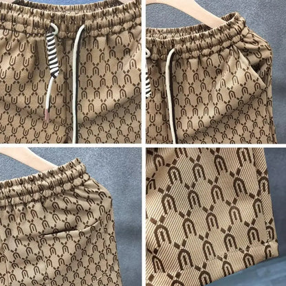 High Quality Men's Shorts Summer American Gym Shorts Fashion Green Short Pants Harajuku High Street Men's Clothing Streetwear