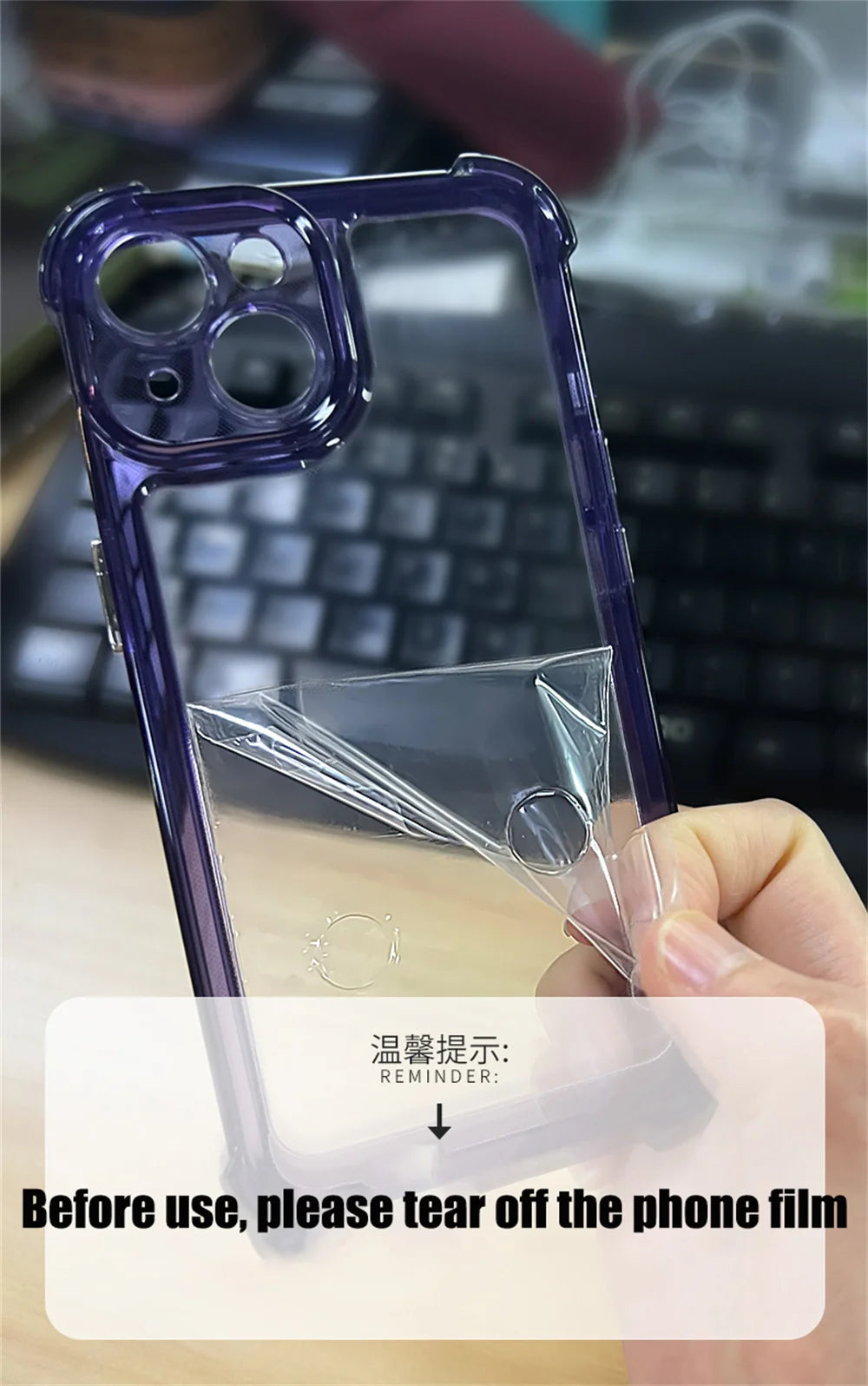 Shockproof Reinforced Corners Clear Acrylic Case For iPhone 16 14 12 13 11 15  Pro Max 7 8 Plus XR XS Protector Hard Back Cover