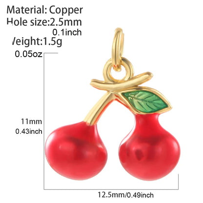 Cute Butterfly Cherry Necklace for Women Golden Evil Blue Eye Collars Diy Pendant Stainless Steel Chain High Quality