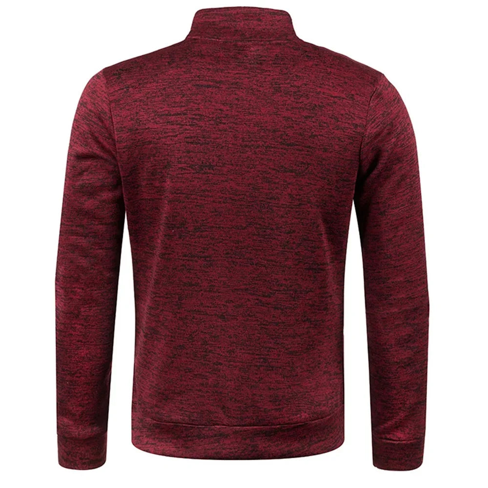 Fashionable and casual mens sportswear,spring thick pullover,half zipper pullover,mens outdoor sportswear,autumn solid color top