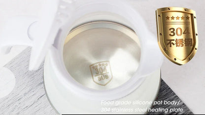 Mini  Portable Teapot Water Heater Outdoor Travel Home Tea Pot Water Kettle 0.6L 600W