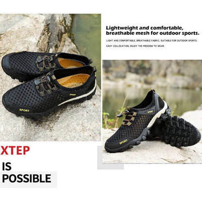 Mens Outdoor Non-Slip Hiking Shoes Summer Casual Shoe for Men Fashion