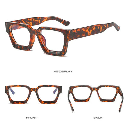 Square Glasses Unisex  Small Square Computer Glasses Men Women Retro Ins Popular Eyewear