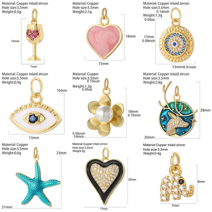 Cute Butterfly Cherry Necklace for Women Golden Evil Blue Eye Collars Diy Pendant Stainless Steel Chain High Quality