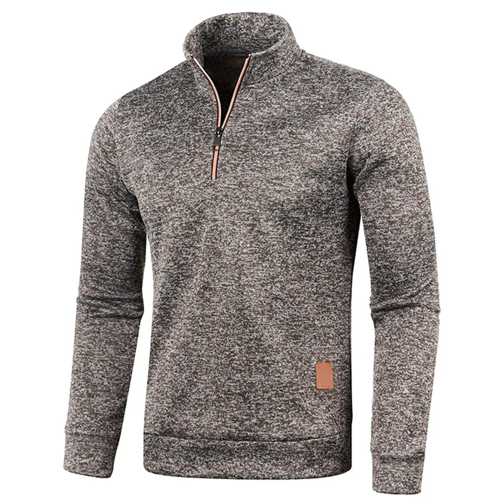 Fashionable and casual mens sportswear,spring thick pullover,half zipper pullover,mens outdoor sportswear,autumn solid color top