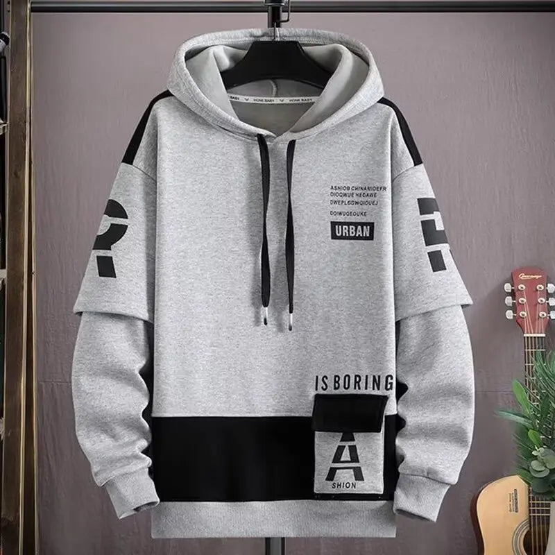 Autumn Winter Men's Sweatshirt Japan Fashion Harajuku Streetwear Sweatshirt Casual Men Clothing Long Sleeve Graphic Hoodies Men