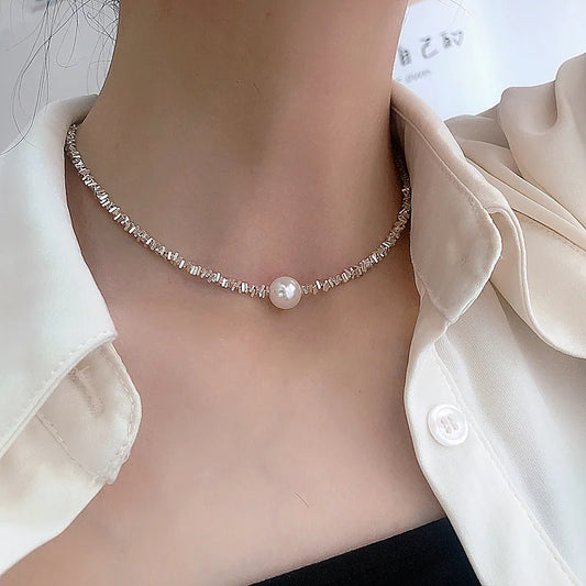 Colour Sparkling Clavicle Chain Choker Necklace Collar For Women Fine Jewelry Wedding Party Birthday Gift
