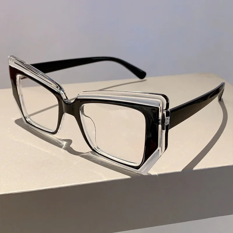 Anti Blue Light Optical Irregular Square Glasse  Multicolour Eyewear Frame