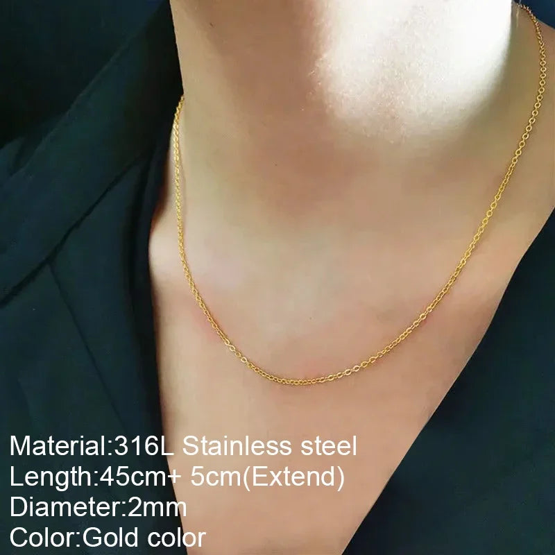 Cute Butterfly Cherry Necklace for Women Golden Evil Blue Eye Collars Diy Pendant Stainless Steel Chain High Quality