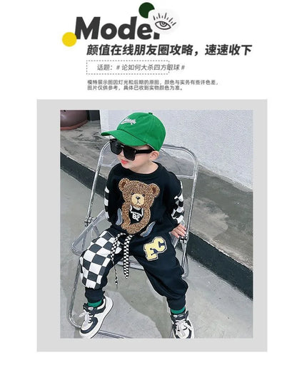 Children Baby Fashion Hoodies Boys Girls Clothing Sets Spring and Autumn Kids Long Sleeve Sweatshirt+Pants Casual Outfit