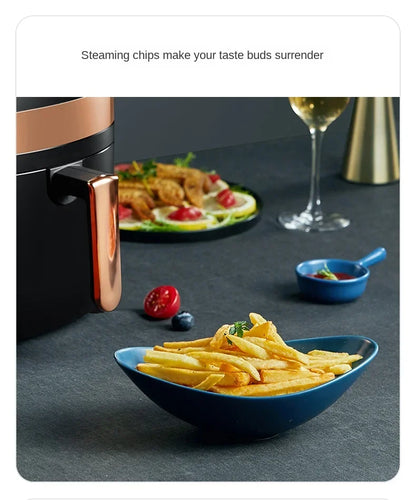 Deerma Oil-free air fryer Household appliances Intelligent large capacity automatic multi-function chip machine Touch screen