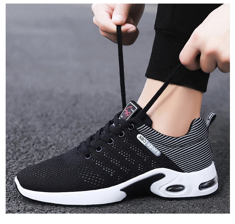 New 2024 Men Running Shoes Breathable Outdoor Sports Shoes Lightweight Sneakers for Men Comfortable Athletic Training Footwear