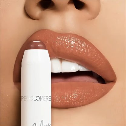 PECOLOVERS Waterproof Lipstick for Women - Long-Lasting, Moisturizing Gloss with Natural Finish, Suitable for All Skin Types