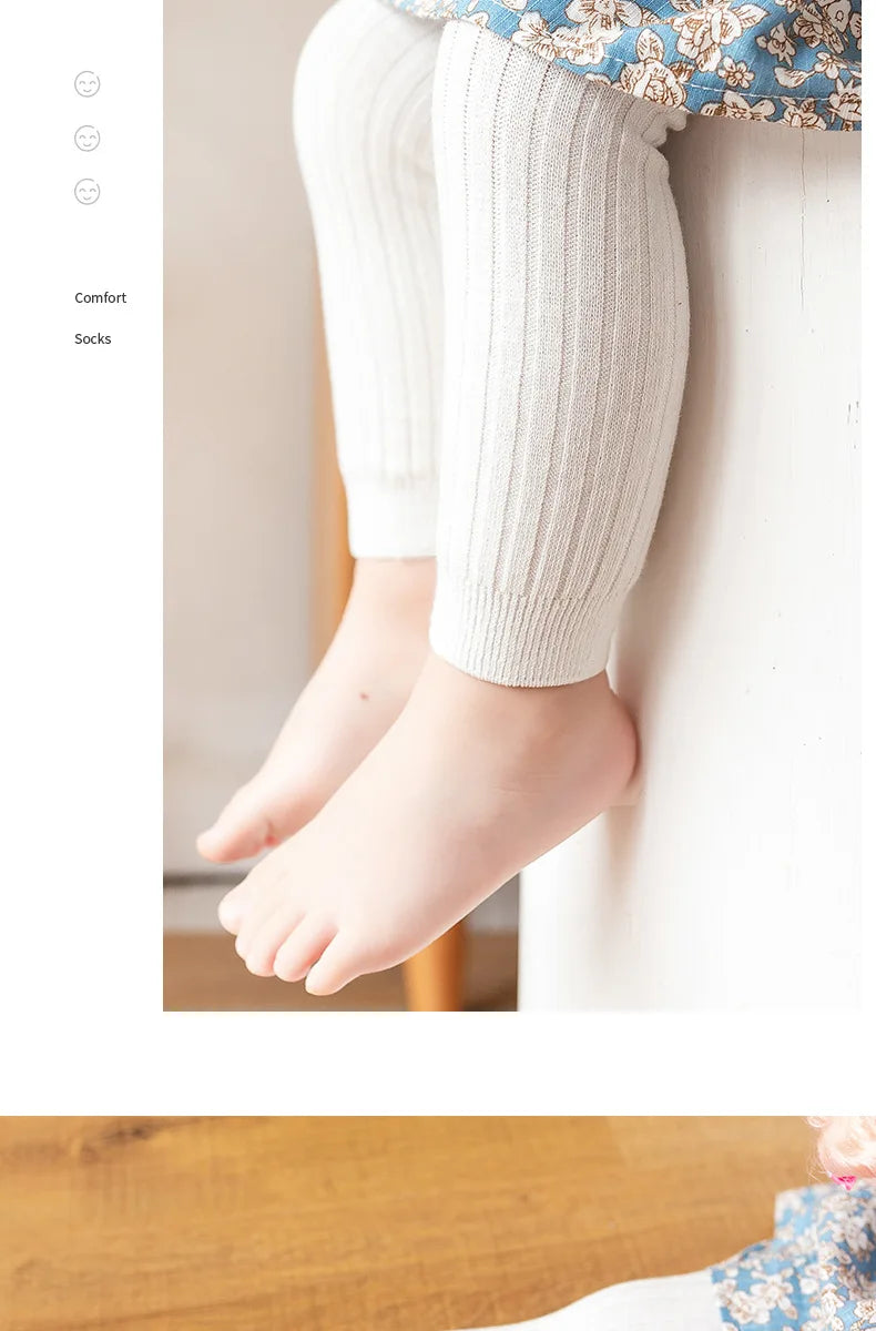 NEW Spring Autumn Baby Pants Newborn Girls Leggings Soild Color Cotton Pants Kids Children Leggings 0-6 Years