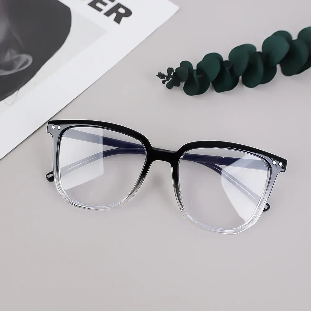 Fashion Anti Blue Light Glasses Men Computer Women Eyeglass Fashion Optical Plain Frame Spectacles Transparent Blocking Glasses