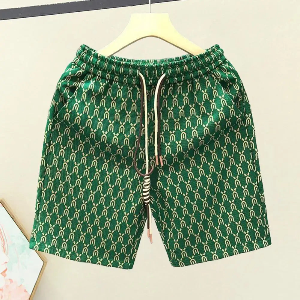 High Quality Men's Shorts Summer American Gym Shorts Fashion Green Short Pants Harajuku High Street Men's Clothing Streetwear