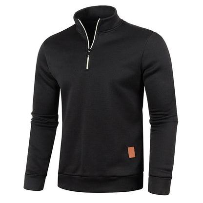 Fashionable and casual mens sportswear,spring thick pullover,half zipper pullover,mens outdoor sportswear,autumn solid color top