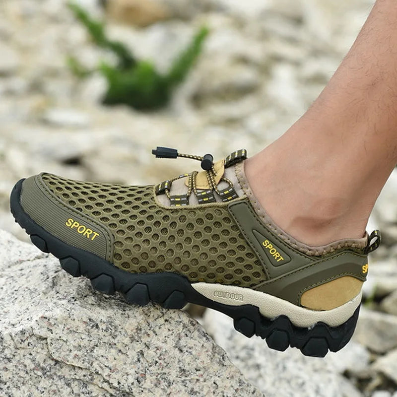 Mens Outdoor Non-Slip Hiking Shoes Summer Casual Shoe for Men Fashion