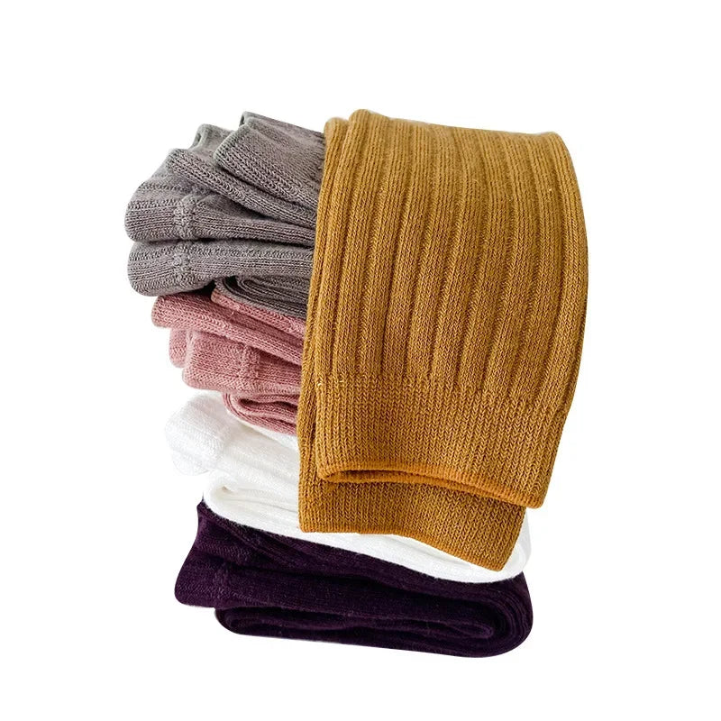 NEW Spring Autumn Baby Pants Newborn Girls Leggings Soild Color Cotton Pants Kids Children Leggings 0-6 Years