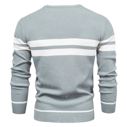 Warm Pullovers Men's O-neck Basic Casual Slim Comfortable Sweaters