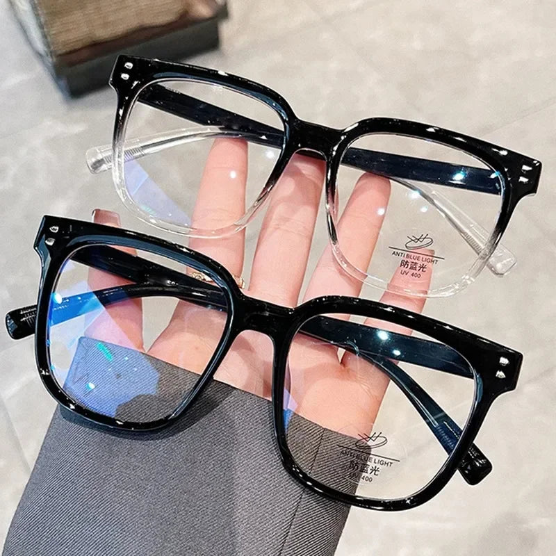 Fashion Anti Blue Light Glasses Men Computer Women Eyeglass Fashion Optical Plain Frame Spectacles Transparent Blocking Glasses