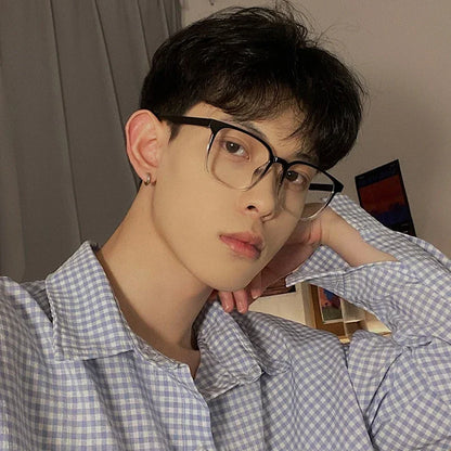 Fashion Anti Blue Light Glasses Men Computer Women Eyeglass Fashion Optical Plain Frame Spectacles Transparent Blocking Glasses