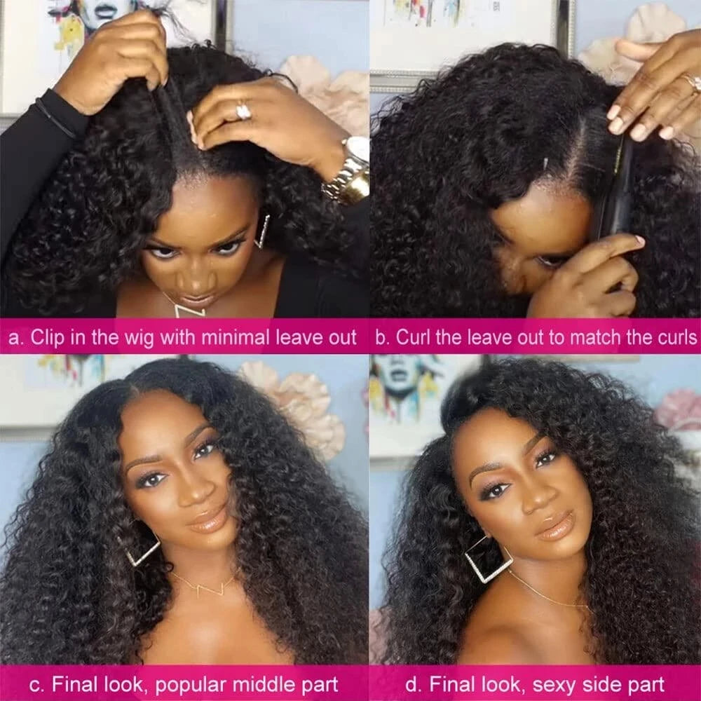 Brazilian Curly Hair Machine Made Nature Black Dark Color 2# For Black Women Remy Hair