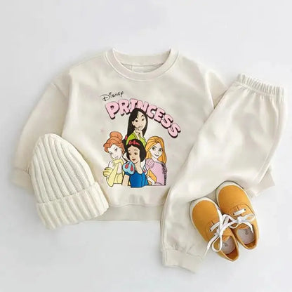 Sports Shirt+long Pants 2-piece Casual Sports New Children's Cartoon Fashion Long Sleeve Set