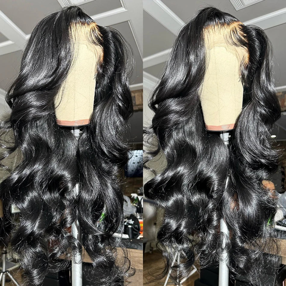 200 Density Body Wave  32 inch 13x4 Transparent Lace Frontal Wig