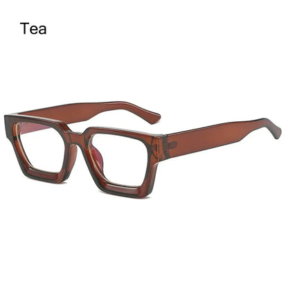 Square Glasses Unisex  Small Square Computer Glasses Men Women Retro Ins Popular Eyewear