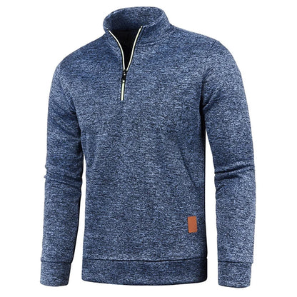 Fashionable and casual mens sportswear,spring thick pullover,half zipper pullover,mens outdoor sportswear,autumn solid color top