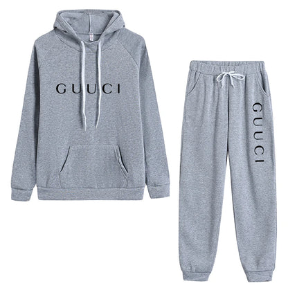 Woman Tracksuit Two Piece Set Winter Warm Hoodies Pants Pullovers Sweatshirts Female Jogging Woman Clothing Sports Suit Outfits