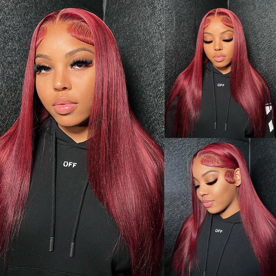 13x4 Colored Lace Frontal Human Hair Wigs