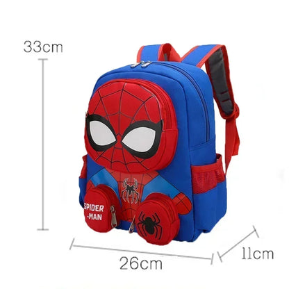 Spiderman Backpacks Super Heroes Shoulder Bag 3D Three-Dimensional