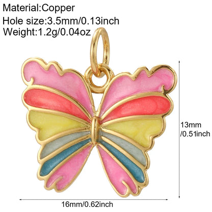 Cute Butterfly Cherry Necklace for Women Golden Evil Blue Eye Collars Diy Pendant Stainless Steel Chain High Quality