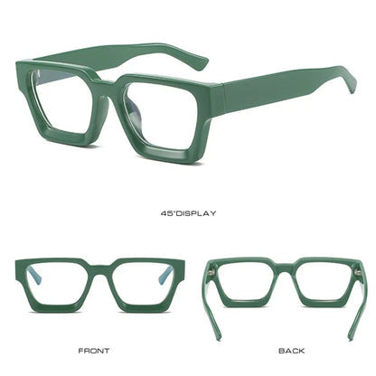 Square Glasses Unisex  Small Square Computer Glasses Men Women Retro Ins Popular Eyewear
