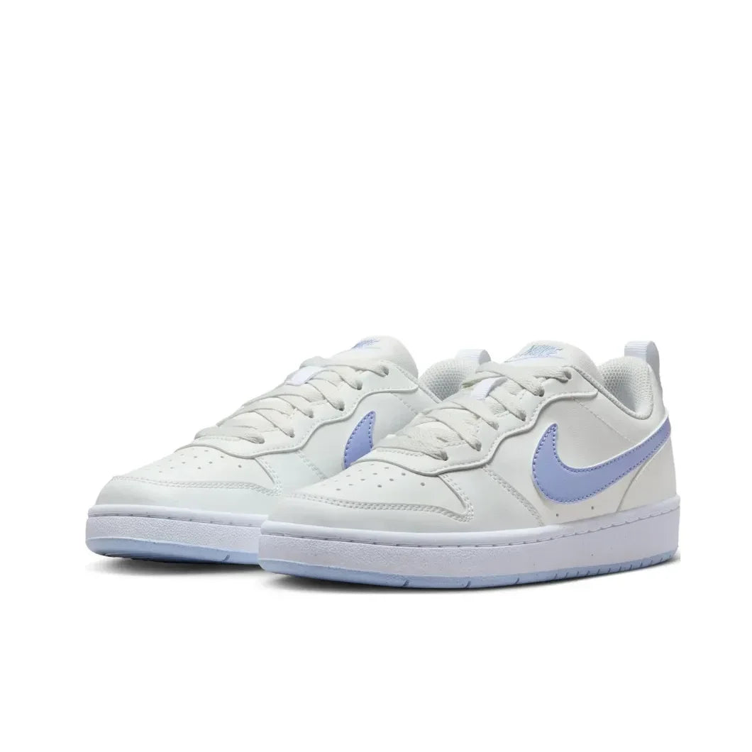 Nike Court Borough Low 2 GS sneakers teenagers Comfortable and hardwearing casual shoes Classic Retro Trend casual shoes white