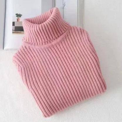 2024 New Sweater  1-9Yrs Kids Pullover Winter Knitted Bottoming Boys Sweaters