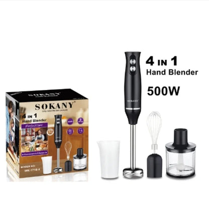 Hot Sale 500w Hand Stick Immersion Blender Multi-purpose Juicer Electric Hand Blender Kitchen Electric Mini Dc Motor Appliances