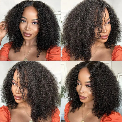 Mongolian Afro Kinky Curly Hair Wigs Human Hair 13x6 Lace Frontal Wigs Curly 4B 4C Kinky Curly Human Hair Wig Natural Hairline